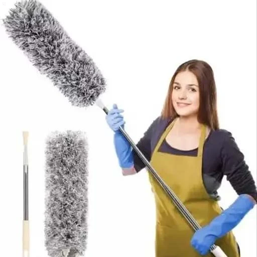 Microfiber Duster for Cleaning with Extension Pole(Stainless Steel),Extra Long -