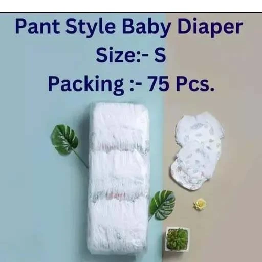 Baby diapers pants S-75, For 5 to 11 kg baby (Small size) 75 pants soft diaper p