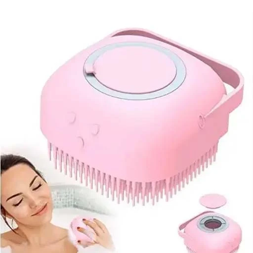 Silicon Massage Bath Brush Hair, Scalp & Bathing Brush For Cleaning Body | Silic