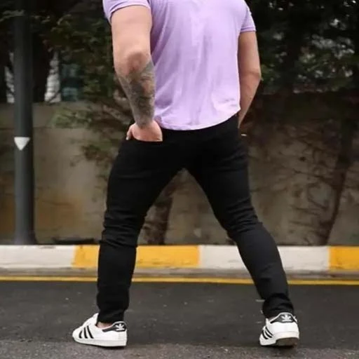 Men cotton White jeans