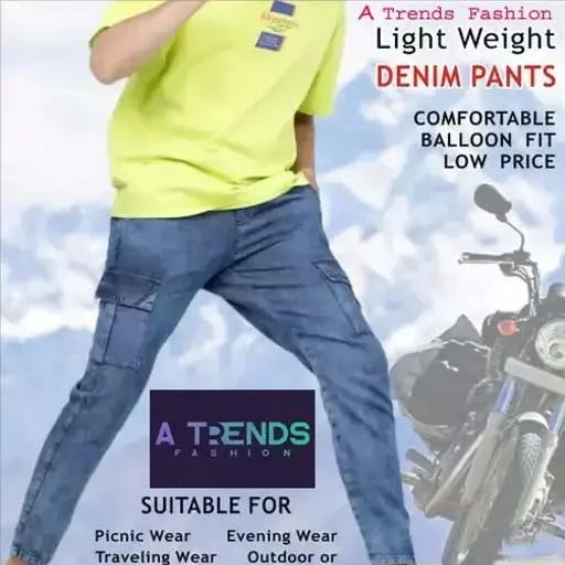 Trendy summer session Man Denim Cargo Jogger Pant For Men|latest fashion| Bottam