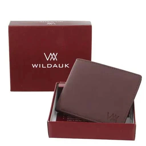 WILDAUK Men Casual, Travel, Formal Brown Artificial Leather Wallet - Regular Siz