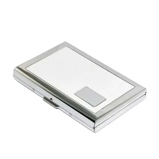 Stealodeal RFID Blocking Metal Credit Card Holder for Men & Women (White)
