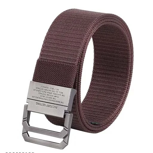 USL Double Ring Nylon Woven Fabric Belt for Men
