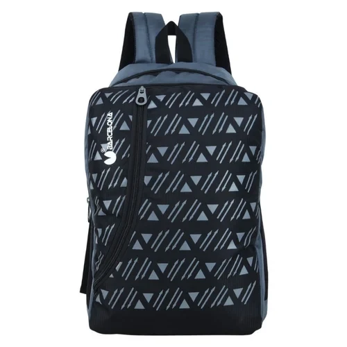 Black Zipper College Bag