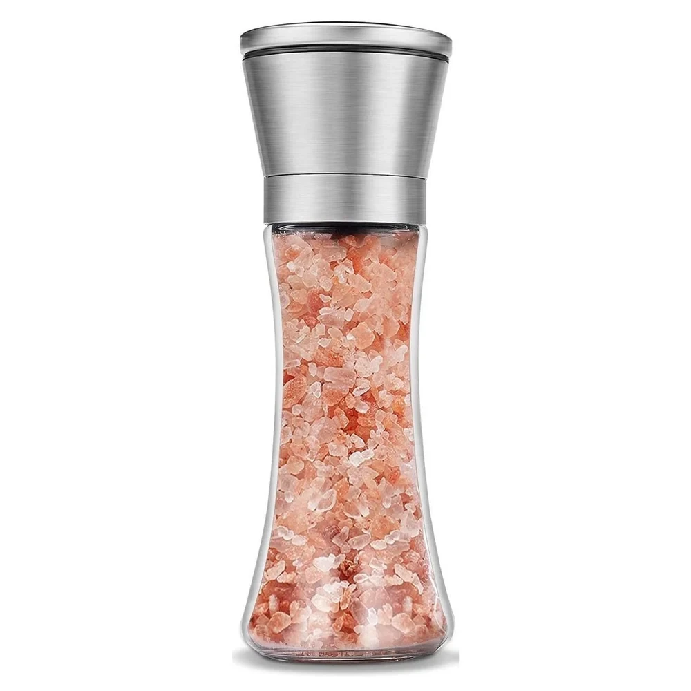 Black Glass Salt Pepper Set, For Home, Packaging Type: Box