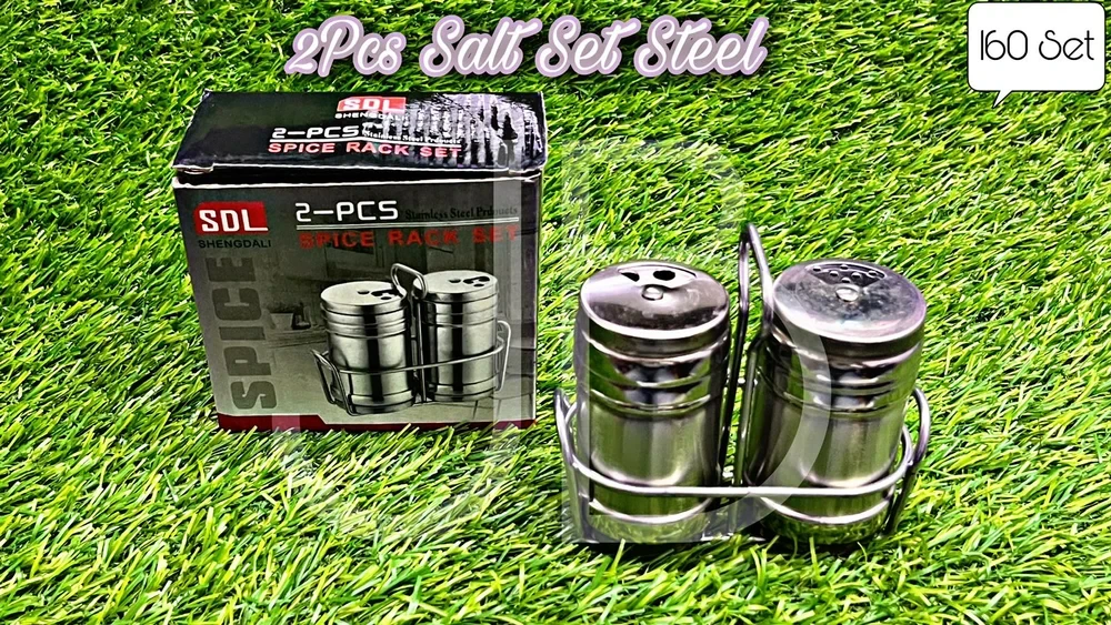 2 Steel Salt Pepper Set, Packaging Type: Box