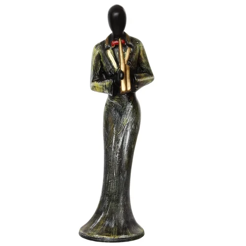 Polyresin Showpiece lady playing music