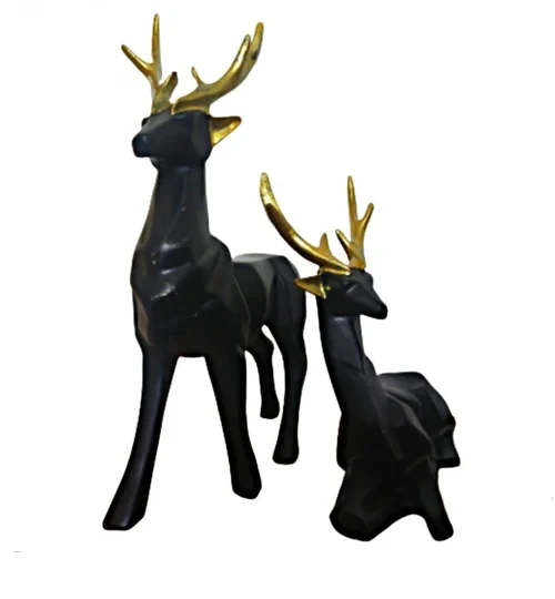 Polyresin Deer decorative statue for home decor