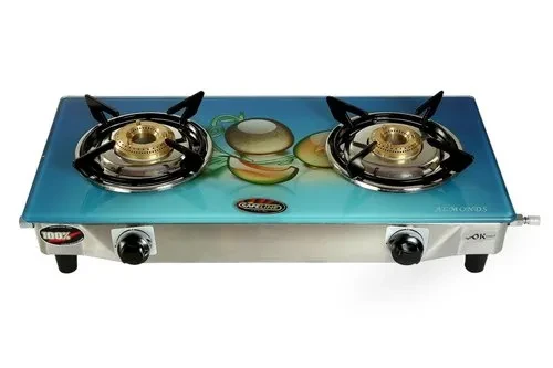 Safeline Printed Two Burner Gas Stove