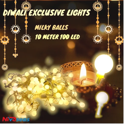 10m Milky Ball LED String Light