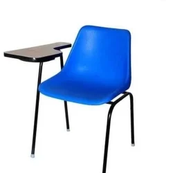Iron Writing Chair With Wooden Pad