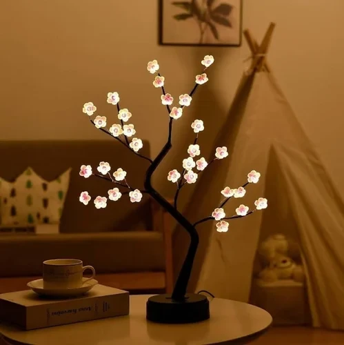 Led Rose Flower Tree Usb Night Lights