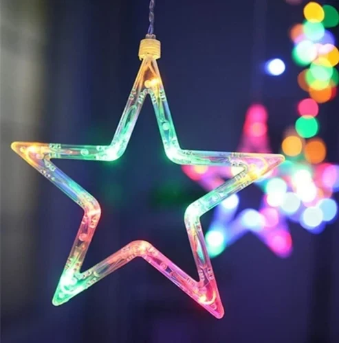 Led Star Curtain String Lights
